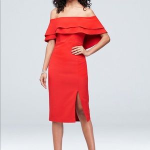 Bardot Off-the-Shoulder Sheath Dress
